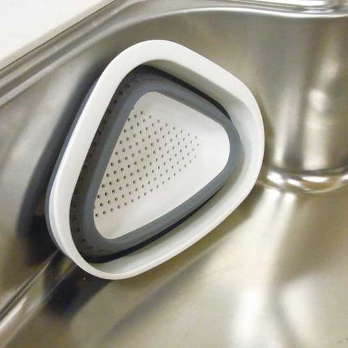 Liberty Corporation Kitchen Sink, Folding Triangular Corner, Antibacterial, Folding Corner, Warm Gray, StyleStorage