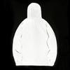 Fashion White Night Reflective Jackets Double Fabric Windbreaker Hooded Jacket Men Hip Hop Dancer Singer Waterproof Coats Outwear Men's