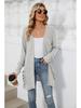 2024 Autumn/Winter Solid Color Long-Sleeve Pocket Cardigan Knitwear
