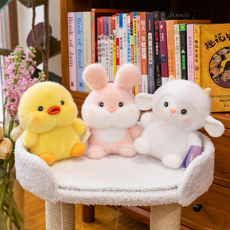 Cure Animal Plush Toy Cute Lamb Sloth Plush Doll Rabbit Doll Office Table with Gift