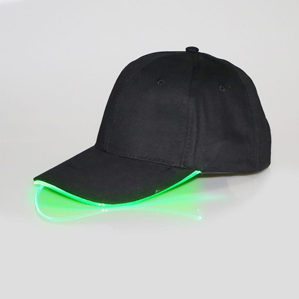 Cotton Flashing Glow Rave Party Cap Adjustable Hip-hop Luminous Hat  Stage Performance