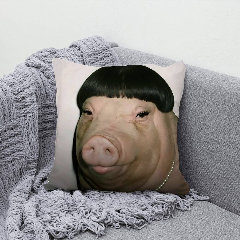 Ful Man-memes Kuddfodral Tryck Polyesterfiber 40X40 cm Hem Soffa Slängkudde Överdrag Dekoration