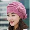 Autumn and Winter Hats Foreign Style Rabbit Hair Wool Beret Middle-aged Mothers Plush and Thickened Ear Protection Bonnets