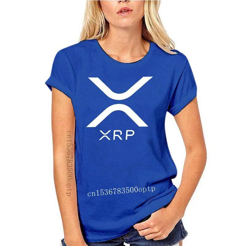 100% Cotton O-neck Custom Printed Men T Shirt Ripple XRP New Logo Crypto Currency Bitcoin Hodl T-Shirt Top Tee Plus Size