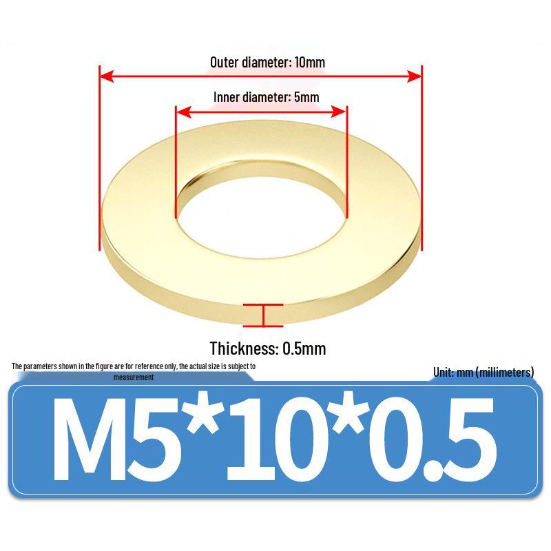 Thickened Round Brass Washer M2-M20