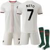 Nastolatki Dzieci Dorośli Niestandardowe Imię Zestawy Piłkarskie 2025-26 Chelsea Wyjazdowy #7 NETO Koszulka Treningowa Zestaw z Skarpetkami