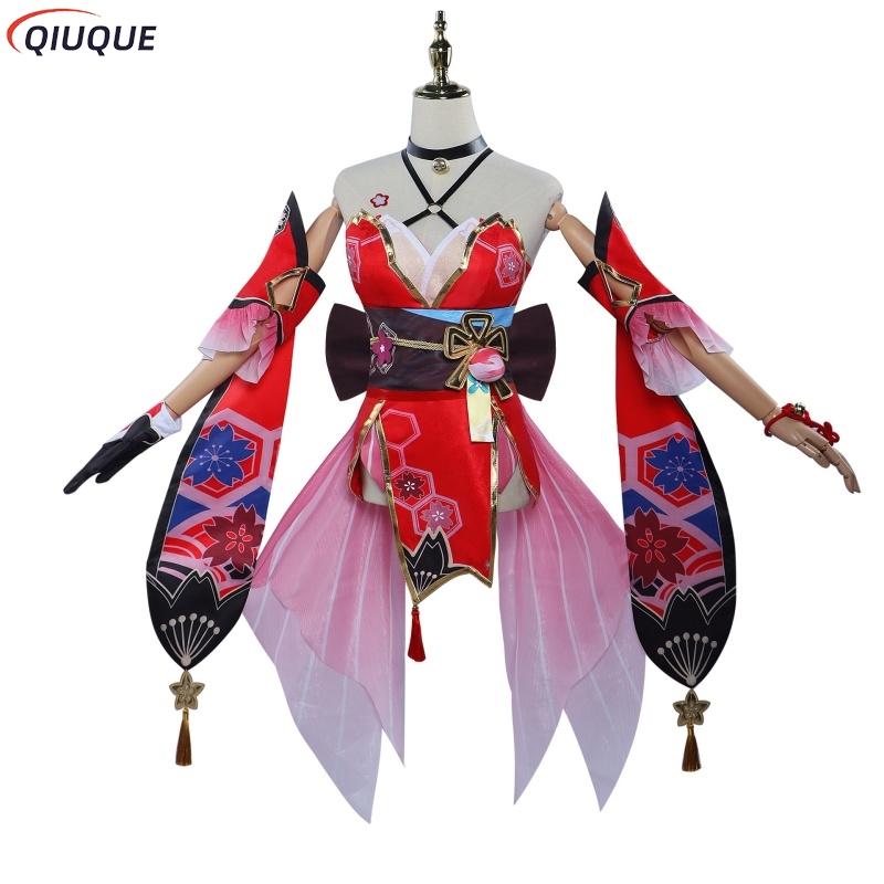 Sparkle Cosplay Hsr Honkai Star Rail Cosplay Costume Wig Fox Mask Shoes Women Halloween Carnival Role Playing Dress Outfits