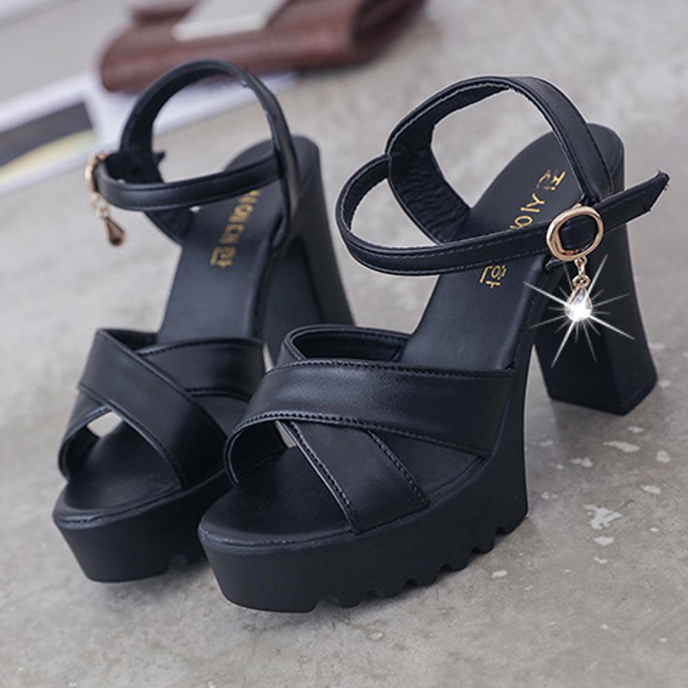 flat high heels sandals