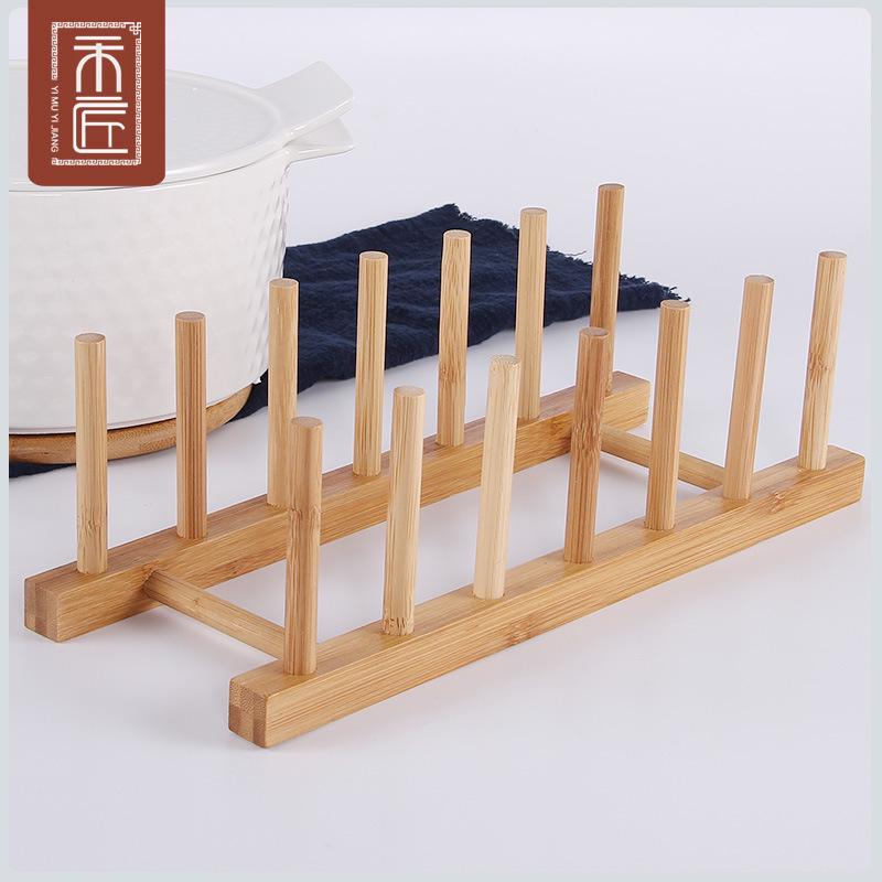 Bamboo Kitchen Storage Rack for Dishes, Cups, Plates, Cutting Boards, CDs, and More