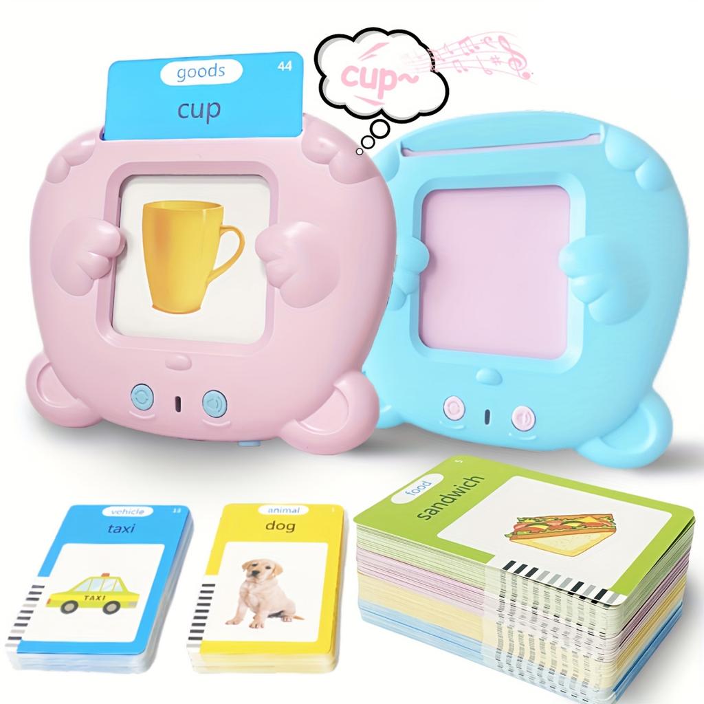 Educational Flash Card Toy with Electronic Card Reader for Language Learning Early Childhood Development Interactive Learning Tool for Kids
