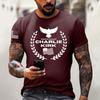 Fashionable Round Neck Short Sleeve Work Clothes Printed Tops For Mens Summer Tops