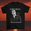 George Michael Unterschrift Kurzarm Baumwolle Schwarz D779 Unisex T-Shirt