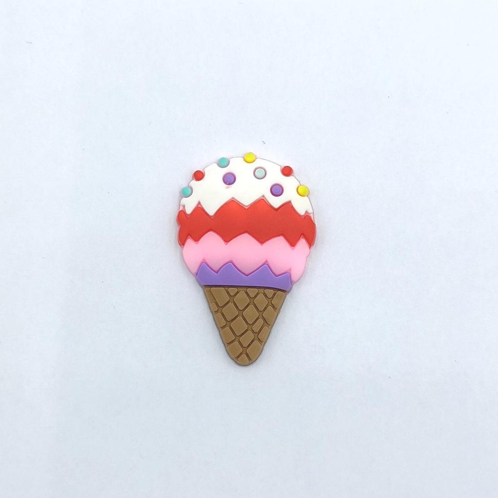 Cartoon Ice Cream Keychain, Phone Case, Hair and Shoe Accessories, DIY Buckles, and Storage Box