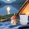 Christmas Mushroom House Silicone Mould Easy Demolding Multipurpose Silicone Mould For Candle Soap Holiday Decoration