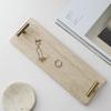 1pcs Nordic Style Storage Tray Vintage Home Decor Plate with Metal Handle Modern Desk Organizer for Living Room Kitchen Bedroom