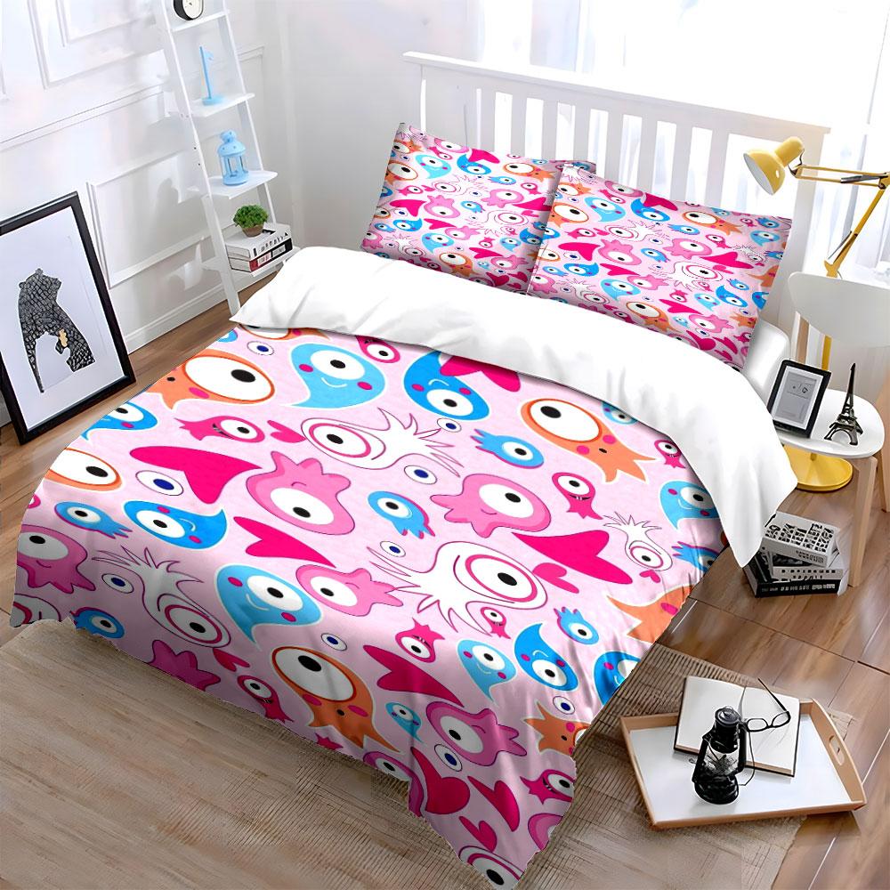 "Whimsical Cyclops Creatures Wonderland" Bedding sets Duvet covers Pillowcases(1* Duvet Cover 2* Pillowcases without duvet insert)