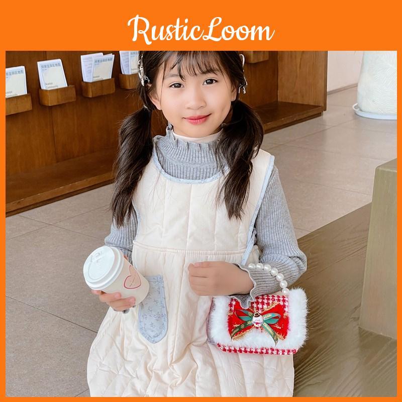 Red Ruffled Fun Bow Purse For Girls With Cozy Polyester Interior And Playful Appeal For Any Occasion