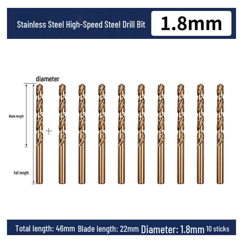 Cobalt Twist Drill Bit for High-Hardness 304 Stainless Steel and Metal