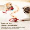 New Electric Cat Ball Toys Automatic Rolling Ball With Teaser Bird Cat Toys Pet Interactive Smart Sensor Rechargeable Cat Toys