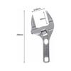 16-68mm Universal Repair Set Bathroom Hand Tools Large Opening Pipe Wrench Nut Key Adjustable Spanner Bathroom Repair Tool