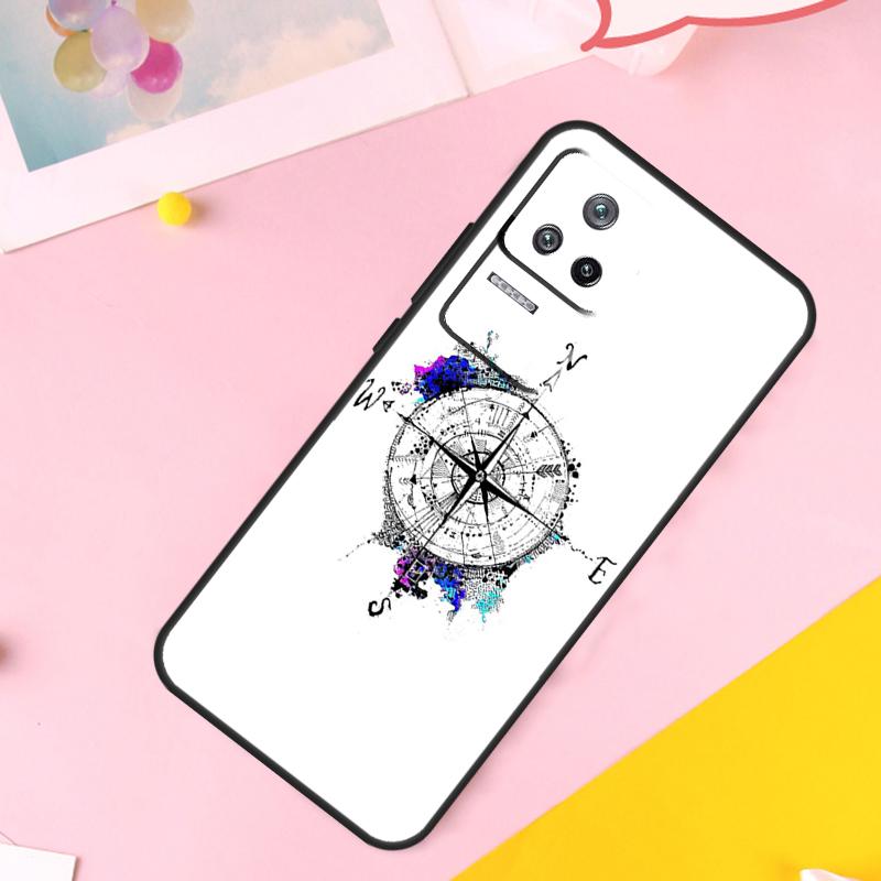 Compass Case For POCO X6 M6 Pro X3 X5 F3 F5 M5s Xiaomi 14 13 Ultra 12 Lite 11T 12T 13T Pro Cover