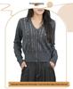 Nanyou Sequin Knit Cardigan - Women's Spring/Autumn Long Sleeve Wool Sweater