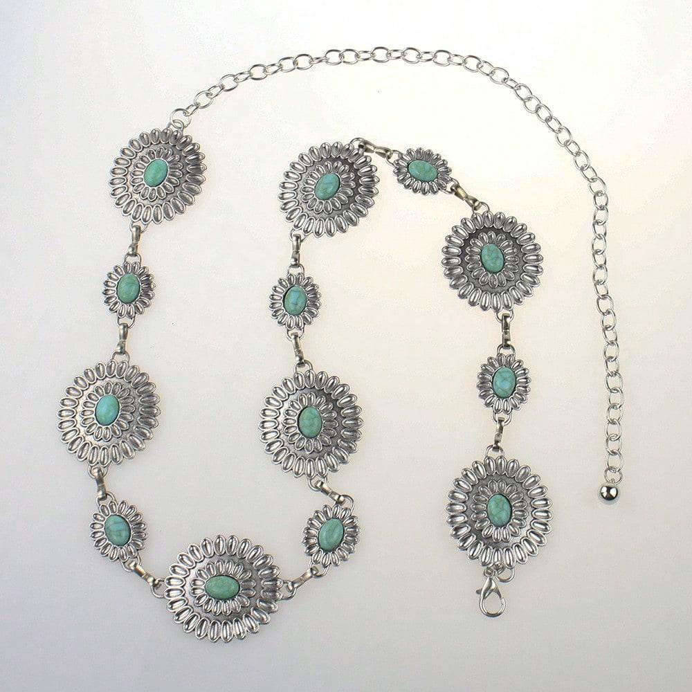European and American Light Luxury Ethnic Style Pearl Waist Chain Retro Waist Chain with Skirt
