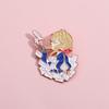 Anime Trendy Inspired Metal Brooch Featuring Adorable Girl Design Perfect For Collectors