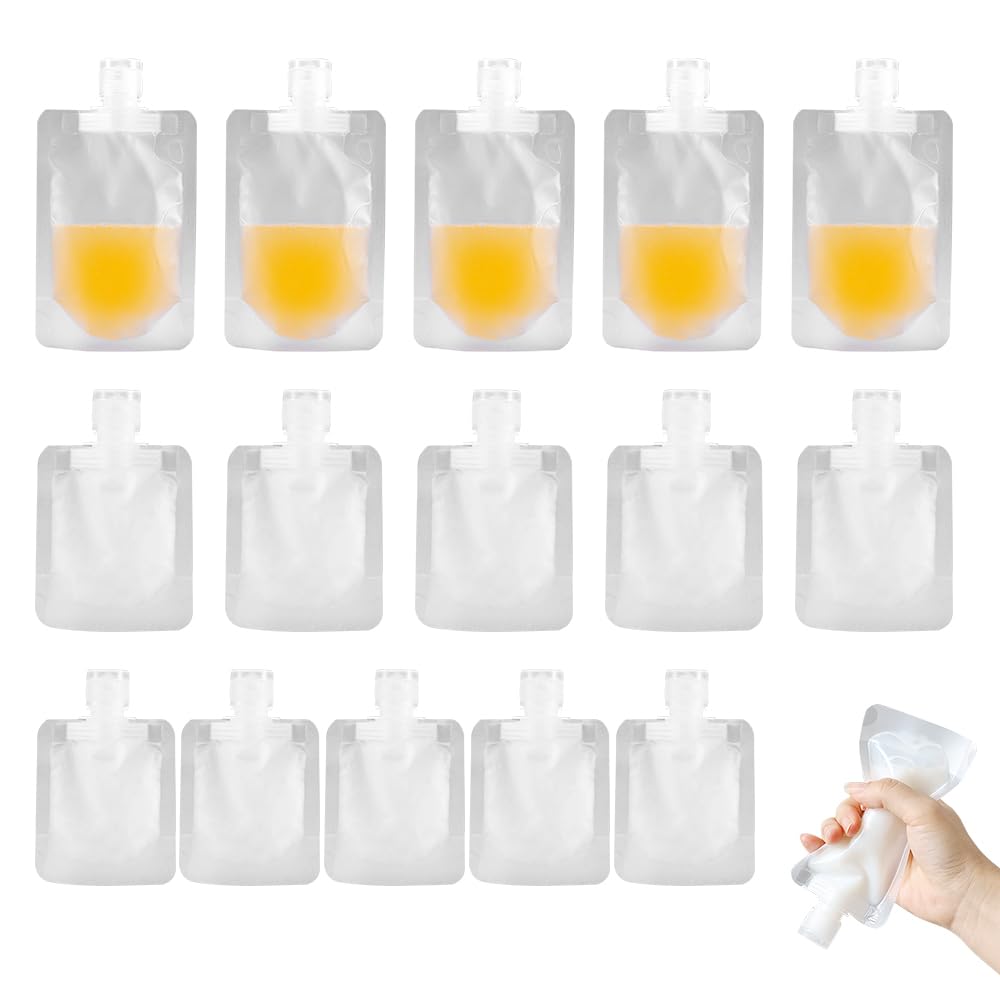 10Pcs 30/50/100ML Thickened Travel Subpackage Cosmetic Lotion Shower Gel Shampoo Portable Facial Cleanser Storage Organizer Bag