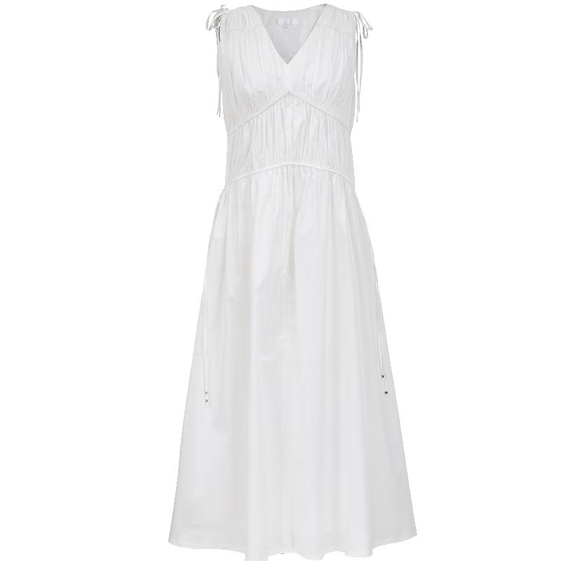 

ТОЛЬКО 2025 Лето Элегантное Платье А-силуэта из Чистого Хлопка S