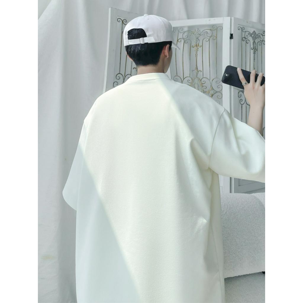 Chinese Style National Style Large Size Ice Silk Suit Men's Summer Loose Casual Sports Shorts Short-sleeved T-shirt Two-piece Suit