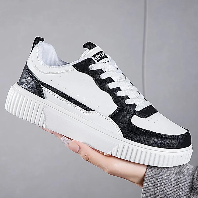 Women Casual Shoes Breathable Walking Flat Shoes Sneakers White Female Footwear Sports Running Outdoor Walking Shoe