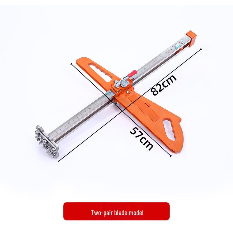 Gypsum Board Cutting Tool: Woodworking Panel Cutter, Easy-Folding Stainless Steel Push Knife Model