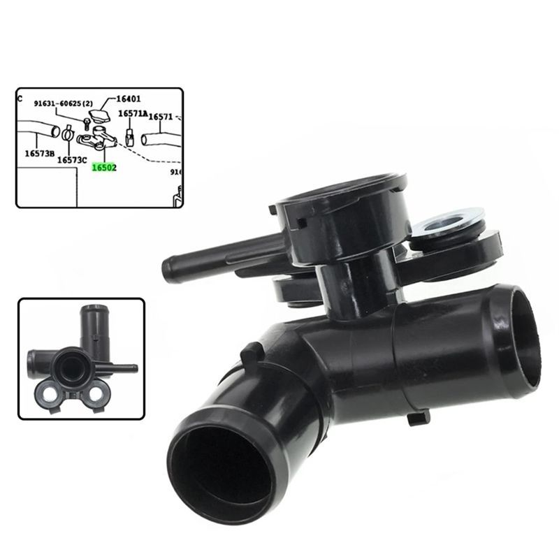 Durable-New Radiator Neck Thermostat Housing Water Flange For Toyota Succeed Probox NCP55V NCP51 1NZFE 2002+ 16502-21020 Accesso