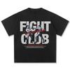 T-shirt Casual Estiva 2026 Uomo Donna Fight Club Boxe Grafica Cotone Retro Stampa Combattimento Vestibilità Larga Leggera