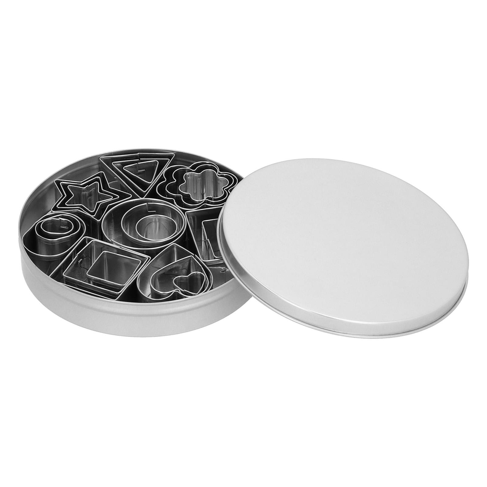 

24 шт. Геометрические формы для печенья из нержавеющей стали, набор формочек для печенья своими руками для теста и глины