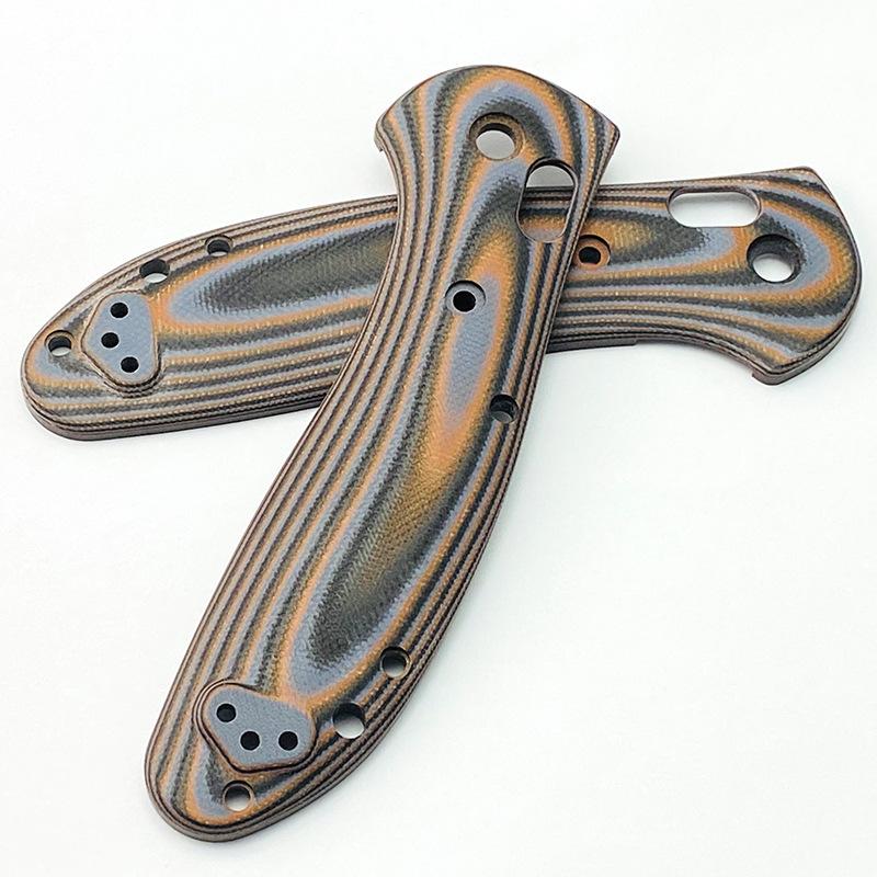 DIY Nakładki na rękojeść Materiał kompozytowy G10 Ręcznie robione Części narzędziowe Domowe Ręczne Nóż motylkowy BM 550 / 551 Rękojeść ze śrubami wału wsporczego Akcesoria