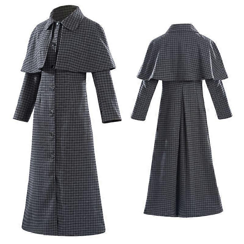 Mittwoch Tweedmantel Rollenspielkostüm Halloween Cosplay Outfit