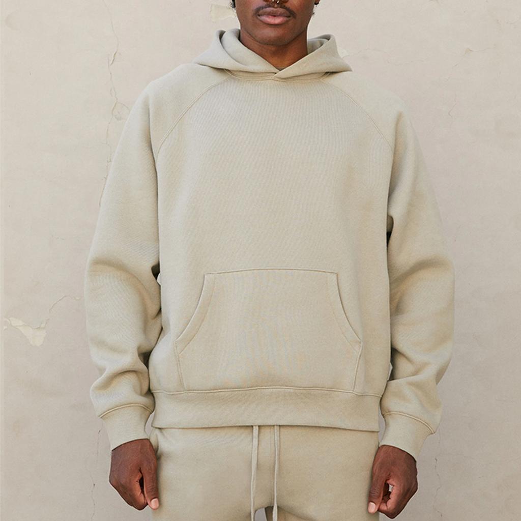 Fear of God Essentials Fleece Pullover Hoodie With Back Glue Print Logo FW21 Unisex Hoodies Pistachio-Green FOG-FW21-001