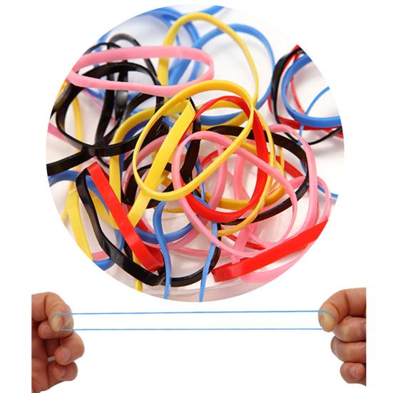 100Pcs Pet Rubber Bands Mixed Color High Elasticity Rubber Stretchable Pet Hair Bows for Cat
