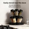 Rotating Seasoning Rack 12-Jar Seasoning Storage Holder Kitchen Condiment Organizer for Cabinet Restaurant Pantry Countertop