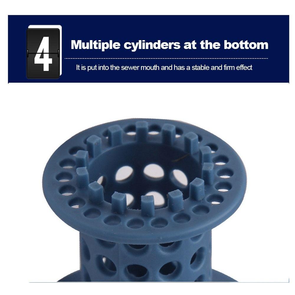 Bathroom Sewer Anti Clogging Device Bathtub Bath Pool Sink Filter Cylindrical Hair Collector Shower Room Floor Drain