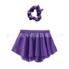 Girls Ballet Practice Leotard With Tulle Skirt Hair Accessory Set Sweet Style Dance Class Performance