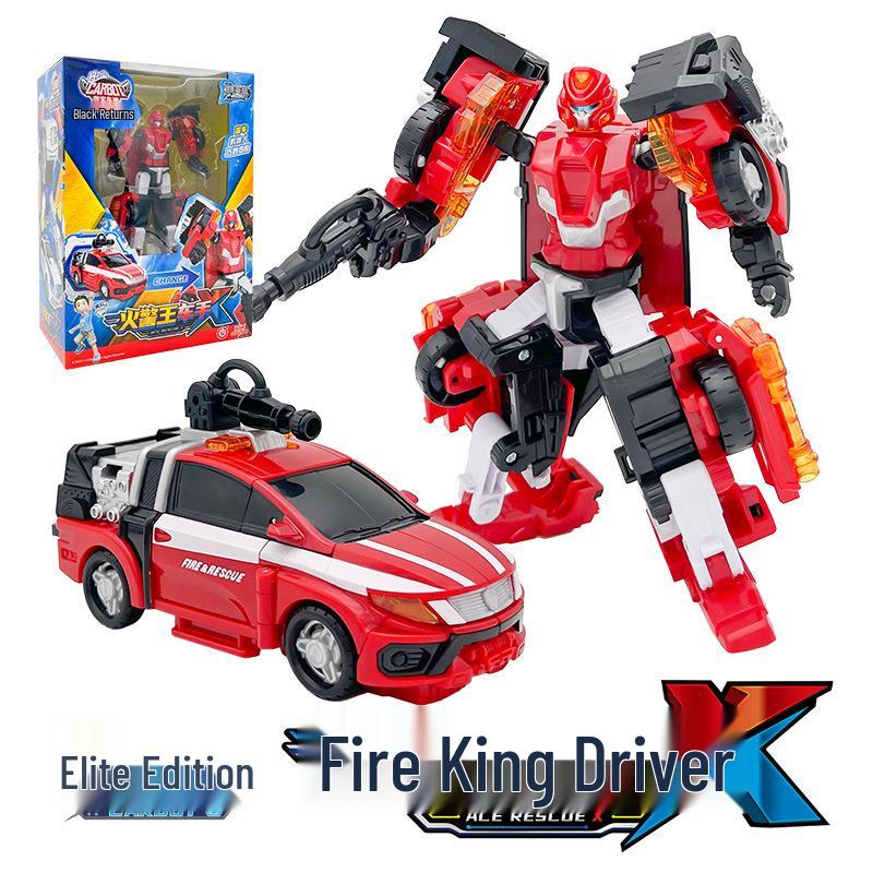 

Kabo Car-Toys Elite: Fire King Rider Frolon - Transforming Detective Robot