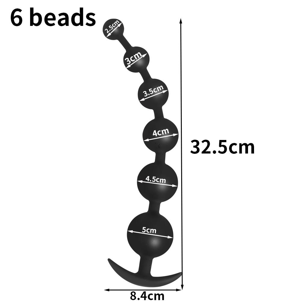 Long Anal Beads Anal Plug Big Butt Plug Anal Balls Sex Toys for Women Men Prostate Massage Pull Bead Dildo Deep Vaginal Anal Toy