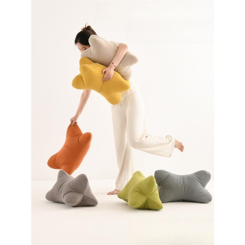 Bone Shape Pillow Cervical Lumbar Support Office Chair Bed Wedge Pillow & Leg Rest for Health Comfort Gift