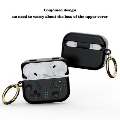 Für AirPods Pro 2 Hülle 3D Gaming Design Silikon Ohrhörer Abdeckung mit Karabiner