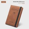 Cross-Border PU Leather RFID Travel Wallet & Passport Holder
