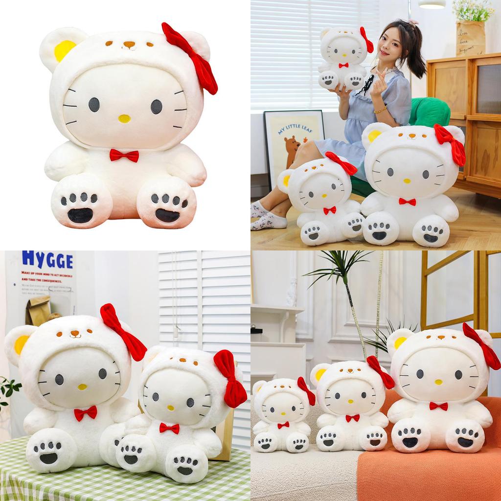 Süßer Hello Kitty Weißer Bär Plüschtier Kinder Spielzeug Für Sammler Und Geschenke