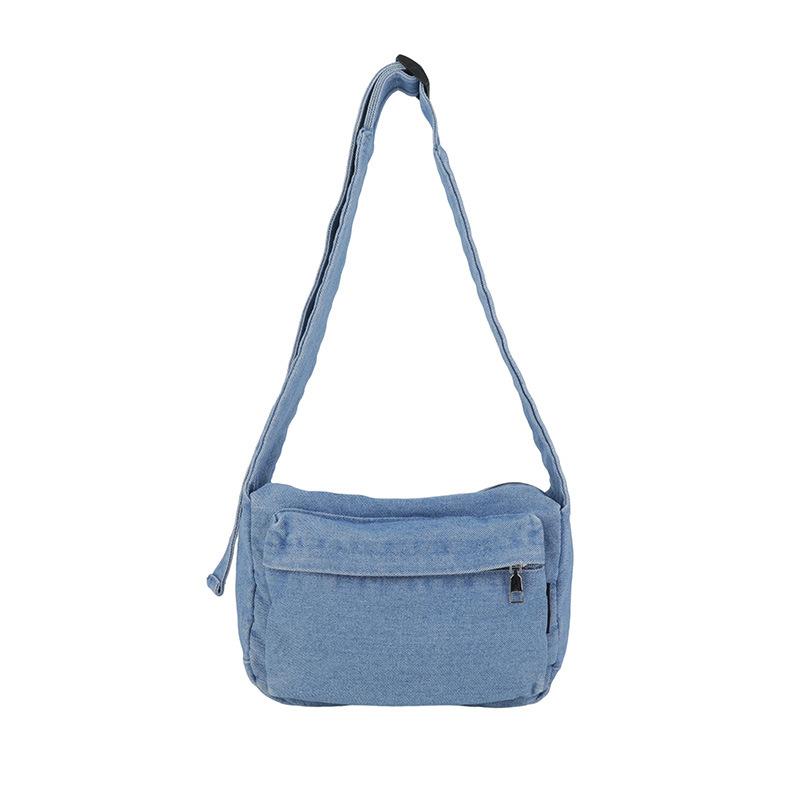 Large Capacity Shoulder Bag Women's Denim Crossbody Bag